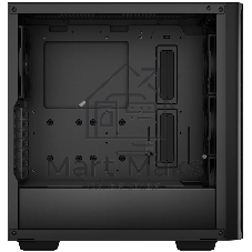 Компьютерный корпус Deepcool CK560 без БП, боковое окно (закаленное стекло), 3xARGB LED 120мм вентилятора спереди и 1x140мм вентилятор сзади, черный, ATX