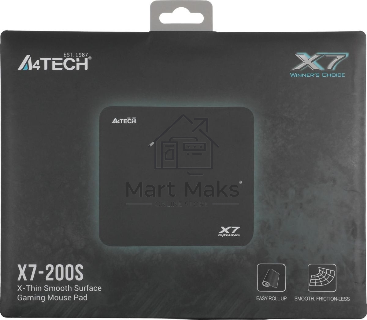 Коврик для мыши A4Tech X7 Pad X7-200S черный 250x200x2мм