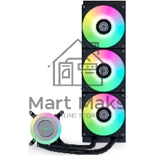 Система жидкостного охлаждения Lian Li GA II Lite 360 RGB Black, 360 мм, 3x120 мм, 300-2500 об/мин, 34.8 дБ, 4-pin PWM, ARGB, черный