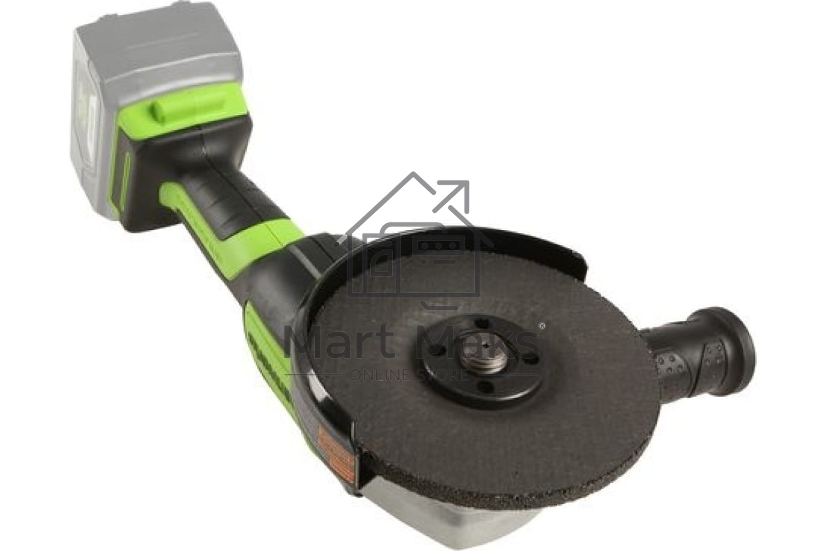Угловая шлифовальная машина аккумуляторная GreenWorks GD24AGk4, 24V, бесщеточная, c 1хАКБ 4 Ач и ЗУ в сумке (3200207UB)