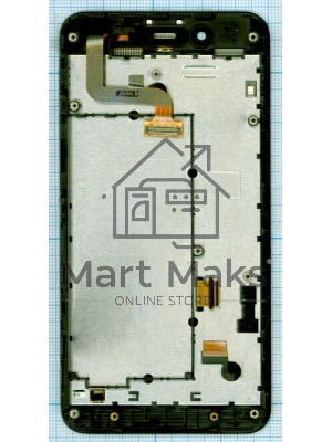 Дисплей для Asus PadFone mini 4.3, черный с рамкой