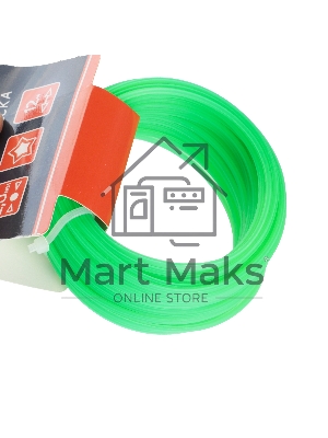 Леска PATRIOT D 2,0 мм L 12 м (звезда, зеленая) 200-12-3, картонный подвес