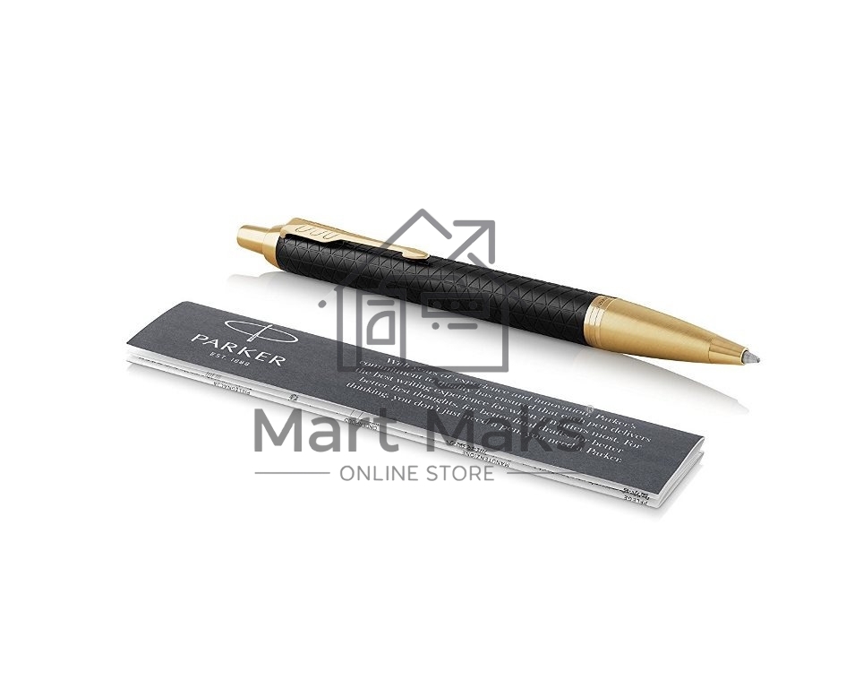Ручка шариковая Parker IM Premium K323 (CW1931667) Black GT, M, синие чернила, подарочная коробка
