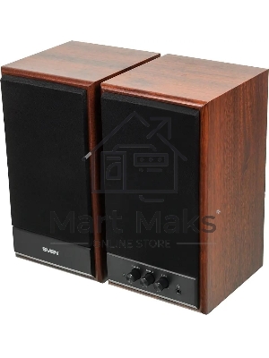 Акустическая система SVEN SPS-702 2.0 коричневый/орех 40Вт