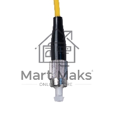 Патч-корд оптический Cabeus Tight Buffer, Simplex FC/LC, OS2 9/125, LSZH, 15м, Ø 3мм, синий хвостовик, жёлтый
