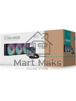 Система жидкостного охлаждения DEEPCOOL LT360 ARGB черный, 120 мм, алюминий/медь, 2400 об/мин, 38.71 дБ, 4 pin, 300 Вт