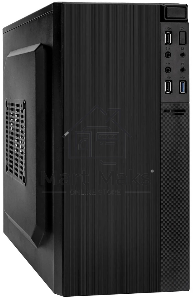 Компьютерный корпус Minitower ExeGate BAA-104U-UNS400 (mATX, БП UNS400 с вент. 12см, 2*USB+1*USB3.0, аудио, черный)