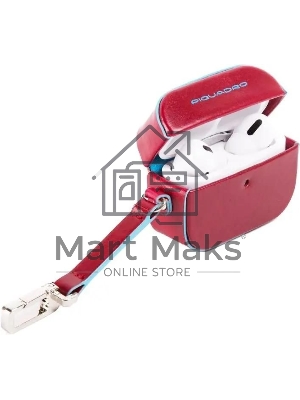 Чехол для наушников Piquadro Blue Square AC5308B2/R красный натур.кожа