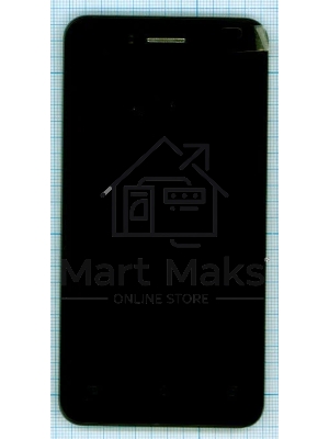 Дисплей для Asus PadFone mini 4.3, черный с рамкой