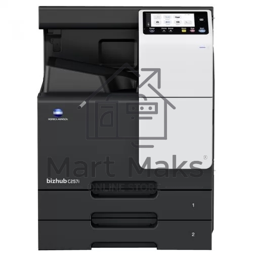 МФУ лазерный Konica Minolta Bizhub C257i (ACVD021/AJ4WY2/DK-518X), A3, цветной, печ. до 12 стр/мин (A3) 25 стр/мин (A4), скан. до 55 стр/мин., 1800 x 600 dpi (печ.), 600 x 600 dpi (скан.), USB, Ethernet