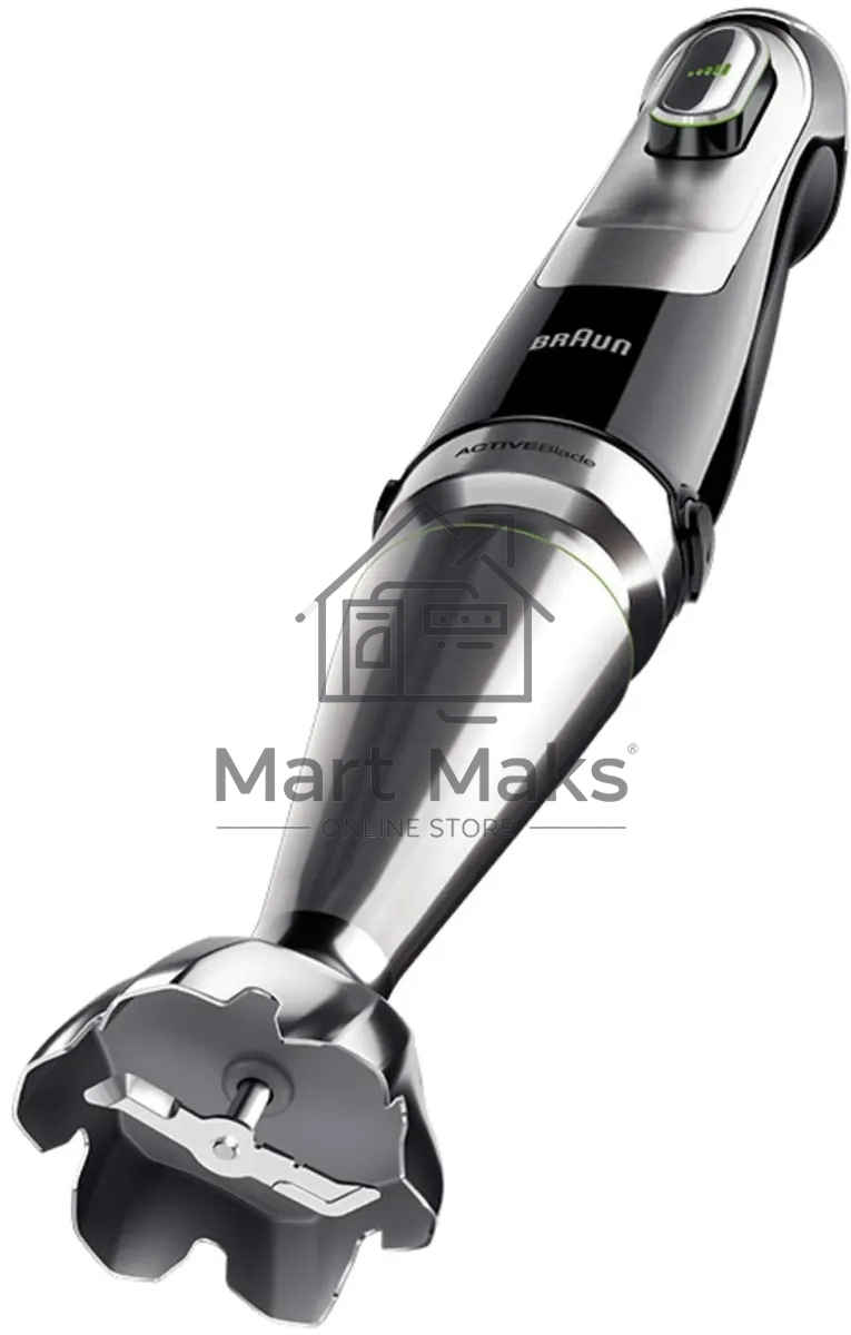 Блендер погружной Braun MQ9135XI черный/серебристый