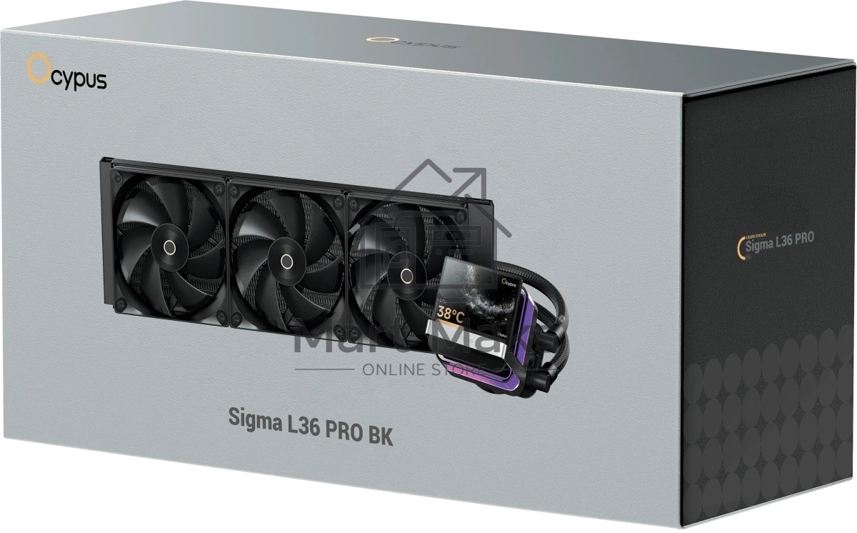 Система охлаждения Ocypus Sigma L36 PRO BK IPS Display/ black/ 310W/ All Intel/ AMD AM* / Screws