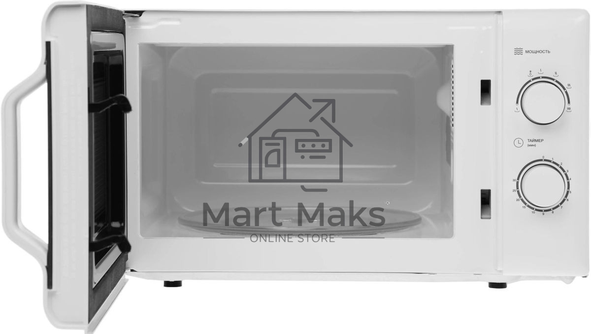 Микроволновая печь Hyundai HYM-M2051 белый, 20 л, 700 Вт, переключатели - поворотный механизм