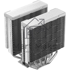 Кулер для процессора DEEPCOOL AG620 G2 WH LGA1954/1851/1700/AM5/AM4 (9шт/кор, TDP 270W, PWM, DUAL Black Fan 120mm, 6 тепл. трубок, белый) RET