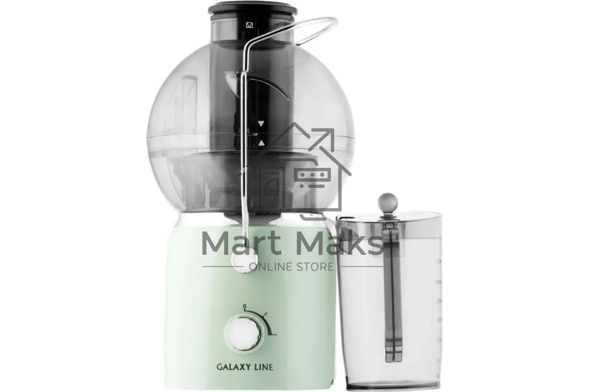 Соковыжималка Galaxy Line GL 0811, свежая мята, центробежная, 1500 Вт, 20 000 об/мин, 2 скорости