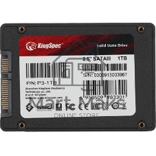Накопитель SSD KingSpec P3-1Tb, 1Tb, SATA, 2.5