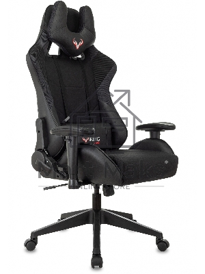 Кресло игровое Бюрократ VIKING 4 AERO BLACK EDITION черный искусст.кожа/ткань