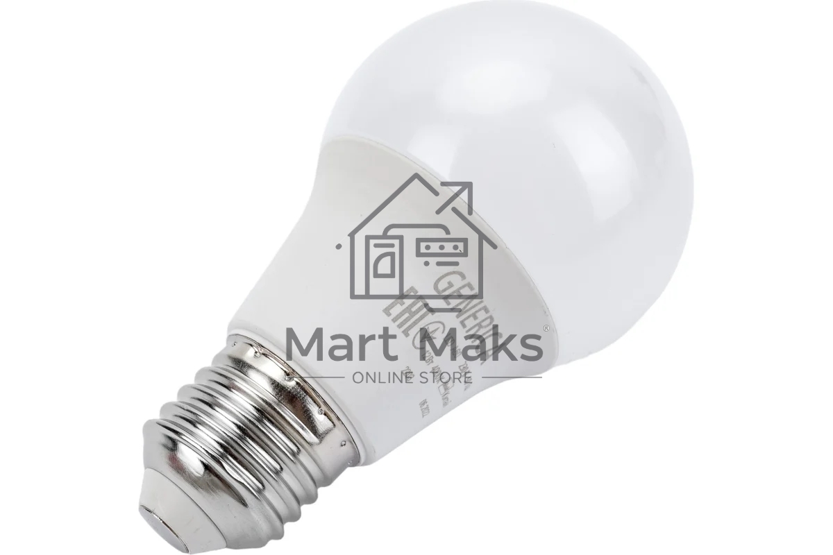 Лампа светодиодная GENERICA LL-A60-12-230-40-E27-G A60 12Вт грушевидная 4000К E27 230В