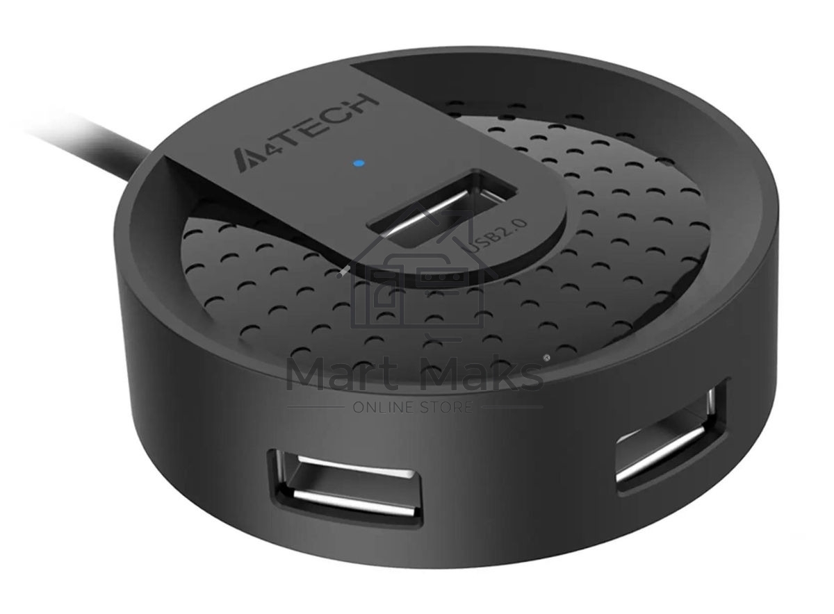 Разветвитель USB 2.0 A4Tech HUB-20 4порт. черный