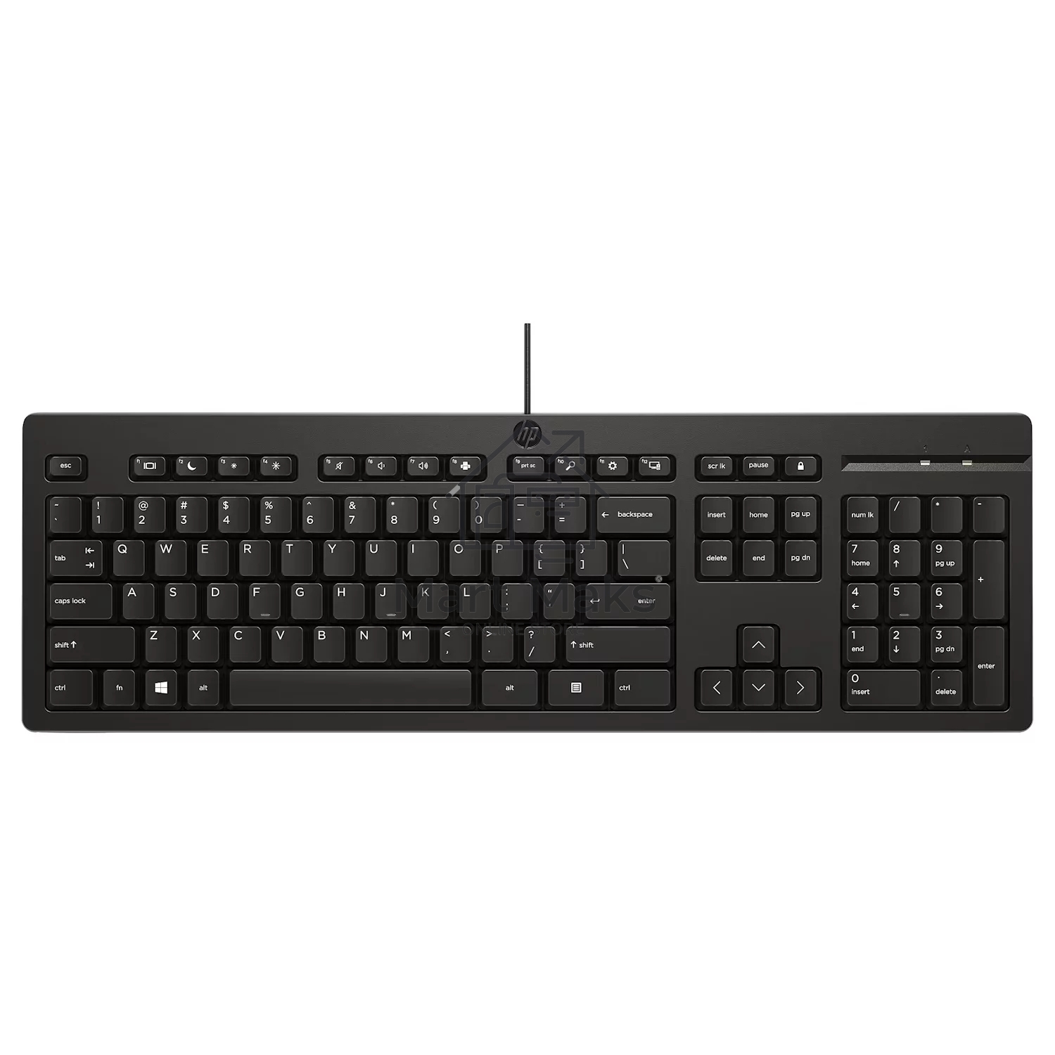 Клавиатура проводная HP 125 проводная, USB Type-A, чёрный