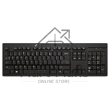 Клавиатура проводная HP 125 проводная, USB Type-A, чёрный