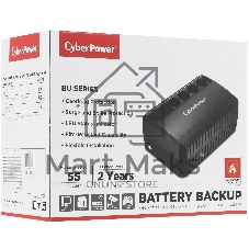 Источник бесперебойного питания CyberPower BU850E/850 ВА/425 Вт/4 х CEE 7 (евророзетка)