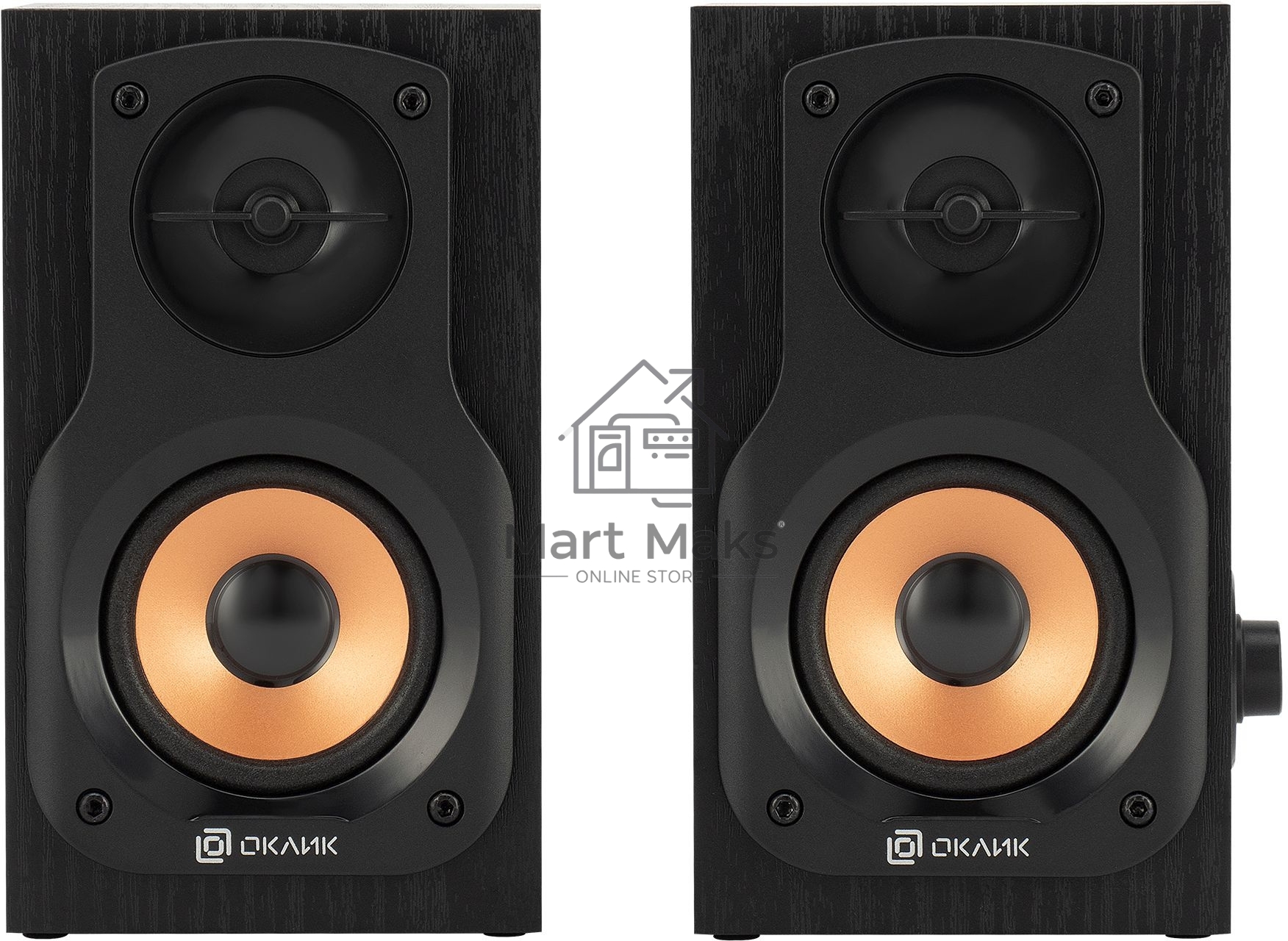 Колонки Oklick OK-162 2.0 темное дерево 8Вт