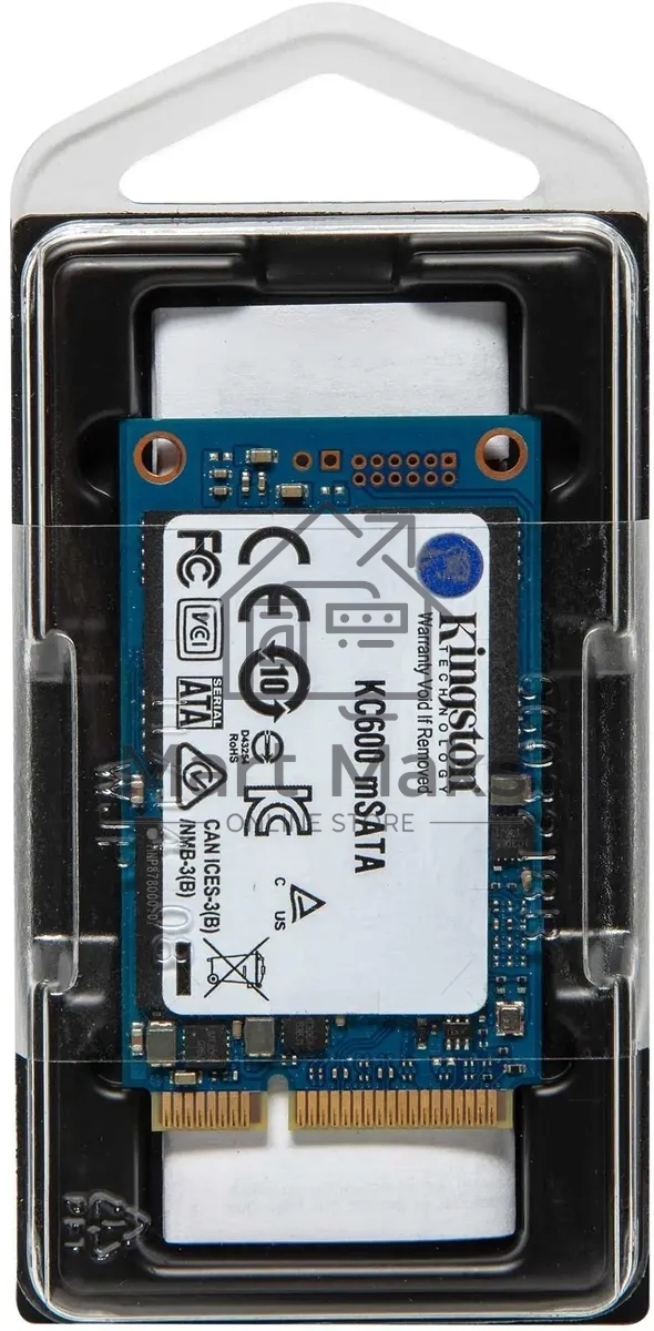 Накопитель SSD Kingston KC600, 1024GB, mSATA, R/W 550/520