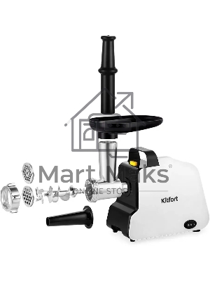 Мясорубка Kitfort КТ-2117 300Вт белый/черный