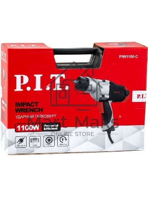 Гайковерт P.I.T. PIW1100-C 1100Вт патрон:быстрозажимной (кейс в комплекте)