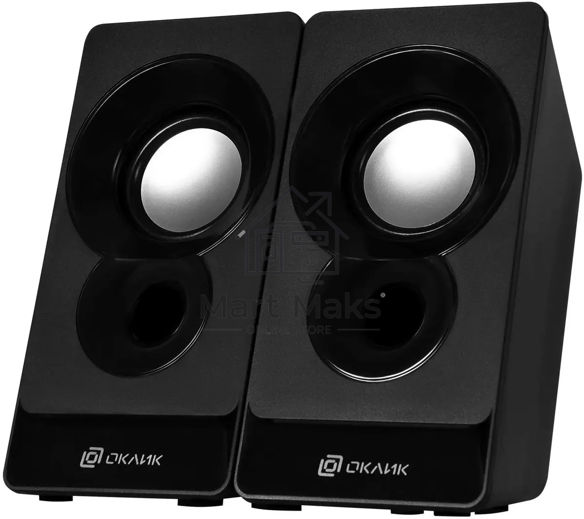 Колонки Oklick OK-165 2.0 черный 6Вт