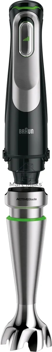 Блендер погружной Braun MQ9135XI черный/серебристый