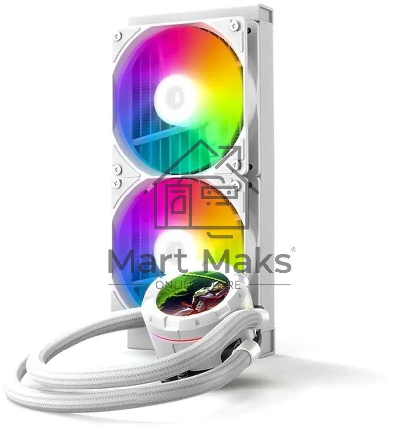 Система водяного охлаждения ID-Cooling SL240 XE ARGB белый 120мм алюминий+медь 1800rpm 30db 4-pin 300W