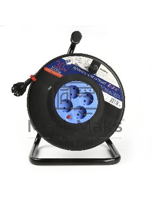 Удлинитель Smartbuy (SBE-16-4-30-Z) 4 гнз - 30м, на катушке, с/з