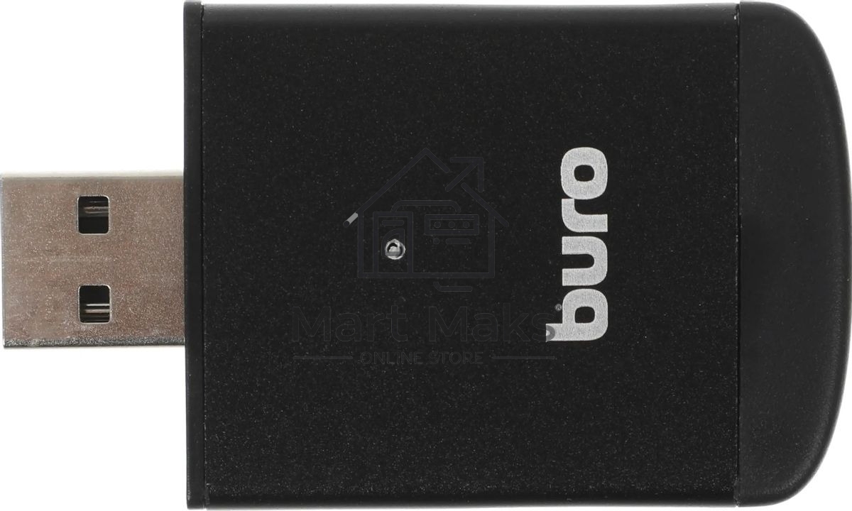 Кард-ридер Buro BU-CR-3103/черный/MMC/MS/MS Duo/MS Micro M2/MS Pro/RS-MMC/SD/SDHC/TF/mini-SD/USB 2.0/пластик