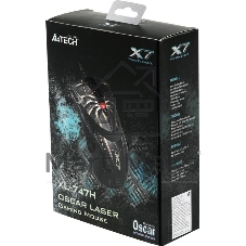 Мышь проводная A4Tech XL-747H коричневый, 3600 dpi, USB, кнопки - 7