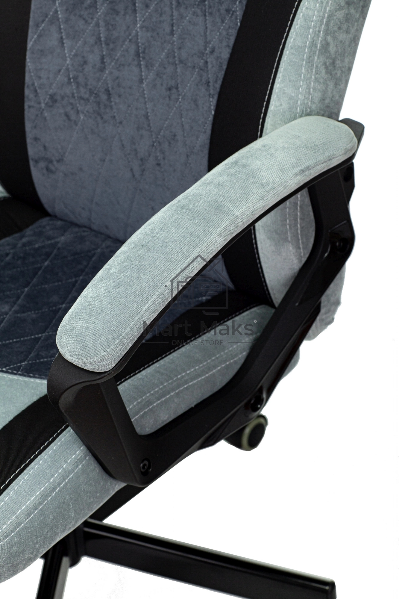 Кресло игровое Бюрократ VIKING 6 KNIGHT BL FABRIC синий, крестовина металл/пластик