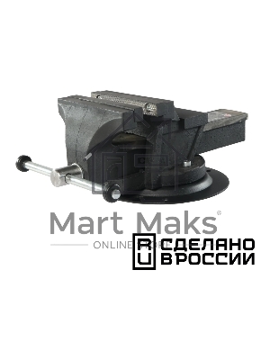 Тиски КАЛИБР ТПСН-200И слесарные поворотные (200 мм, наковальня)