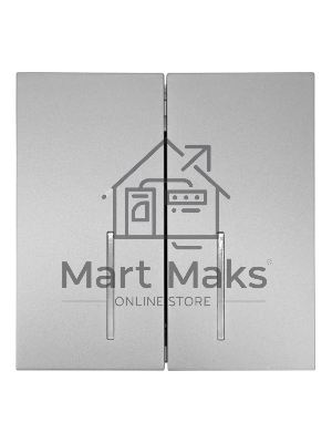 Выключатель 2-кл. с индик. СП ZIMA IP20 10А безвинт. зажим серый матовый LEZARD 704-7488-112QC