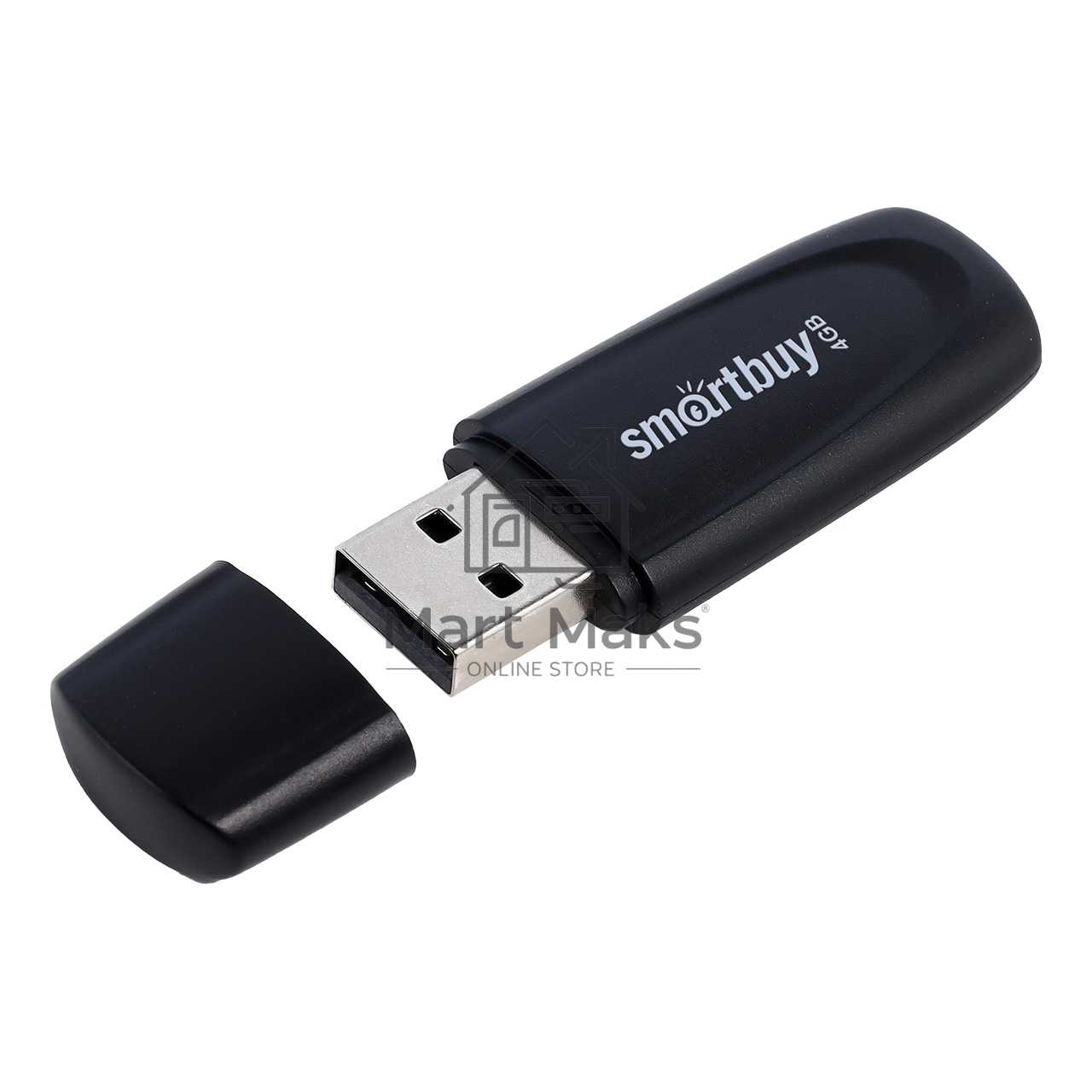 Флешка USB R/W SmartBuy R/W Scout Black (SB004GB2SCK), 4Gb, USB 2.0, R/W 10/7, черный