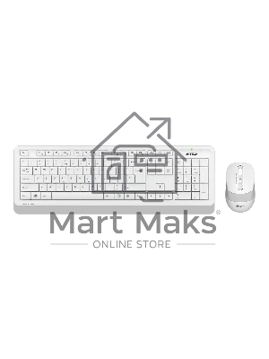 Комплект клавиатура+мышь A4Tech FStyler FG1010S беспроводной, USB, 2000 DPI, белый/серый