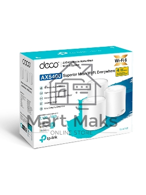 Домашняя Mesh Wi-Fi система TP-Link Deco X60(1-pack) AX5400