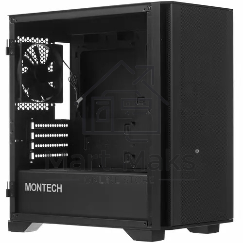 Компьютерный корпус Montech AIR 100 LITE черный без БП mATX 2x120mm 1xUSB2.0 2xUSB3.0 audio bott PSU