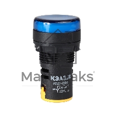 Лампа AD22DS(LED) матрица 22мм 230В син. КЭАЗ 238571