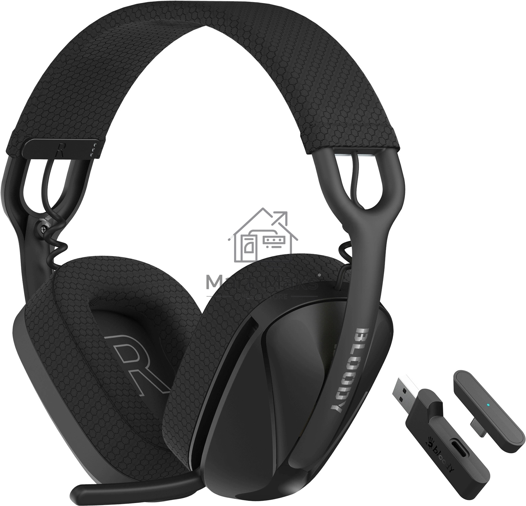 Наушники с микрофоном A4Tech Bloody GR280 Sports черный мониторные оголовье