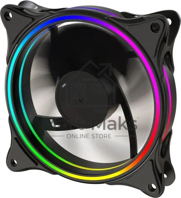 Вентилятор для корпуса Bloody BD-CF120ARGB3 ARGB черный, 120 мм, 1600 об/мин, 26 дБ, 4 pin
