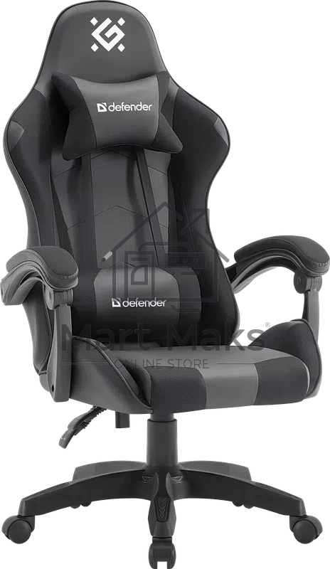 Кресло игровое Defender OKAS BLACK/GREY PU