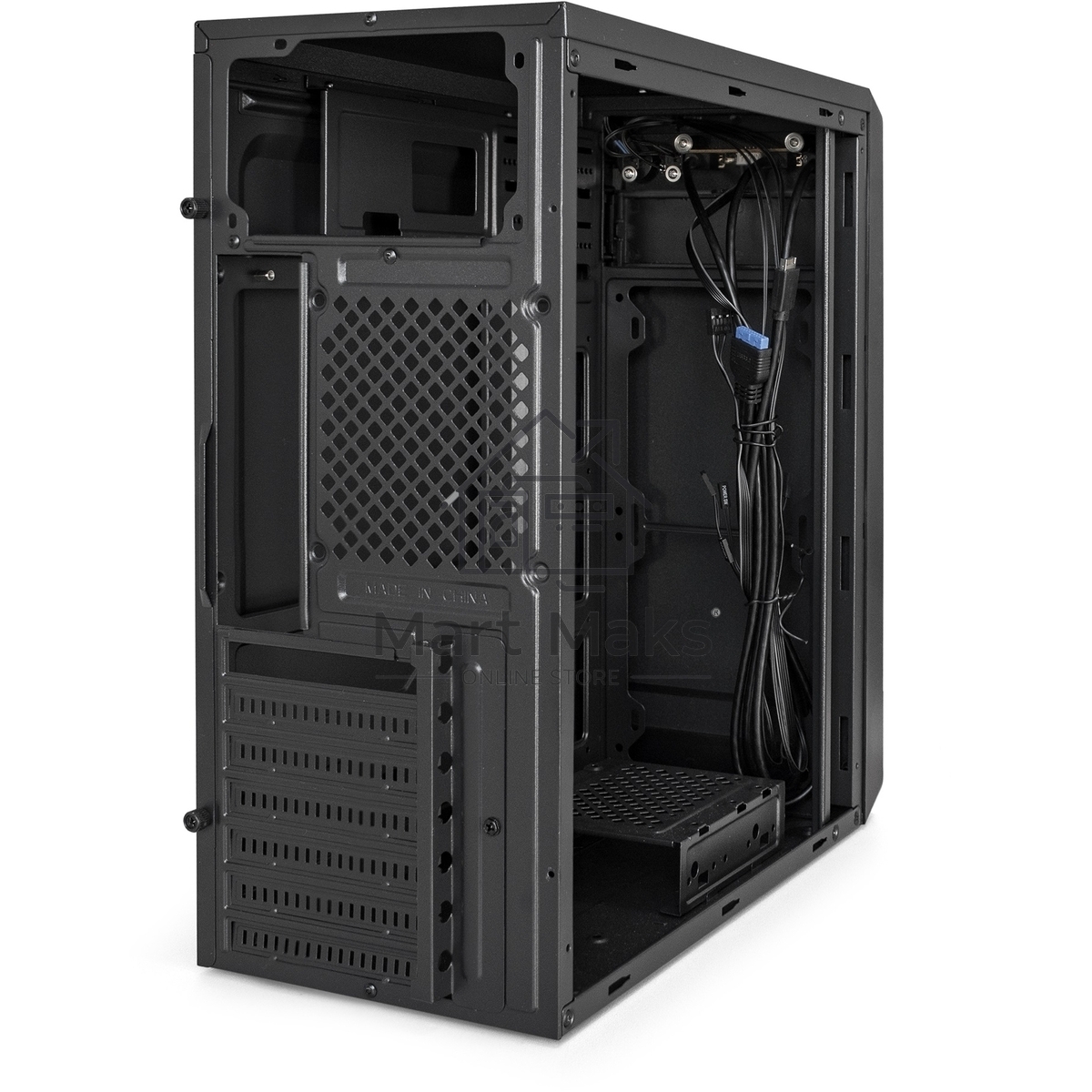 Компьютерный корпус Miditower ExeGate XP-332UC-UNS400 (ATX, БП UNS400 с вент. 12см, 2*USB3.0+1*TypeC, аудио, черный)