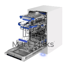 Встраиваемая посудомоечная машина Maunfeld MLP45331T Light Beam Wi-Fi, нержавеющая сталь, 44.8 см, 10 компл., 44 дБ, класс A+++