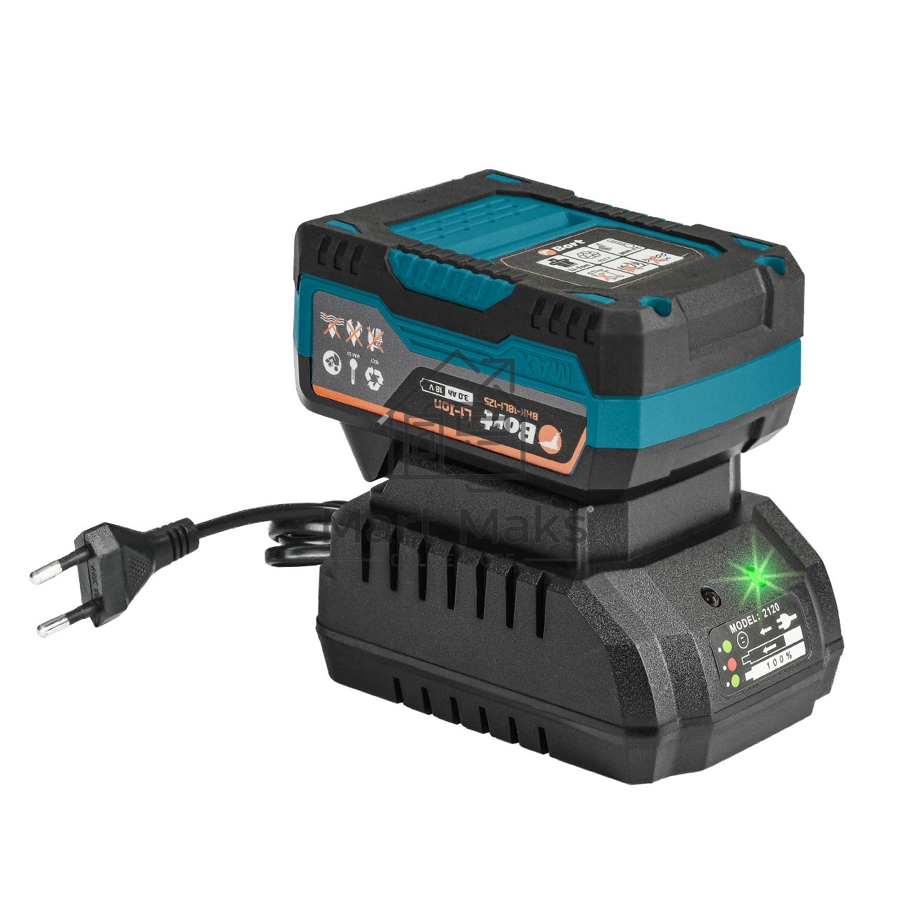 Пила циркулярная аккумуляторная Bort BHK-18Li-125 (2*3,0 А·ч + ЗУ)